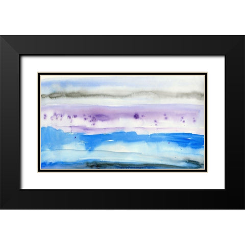 Stardust Memories II Black Modern Wood Framed Art Print with Double Matting by Ludwig, Alicia