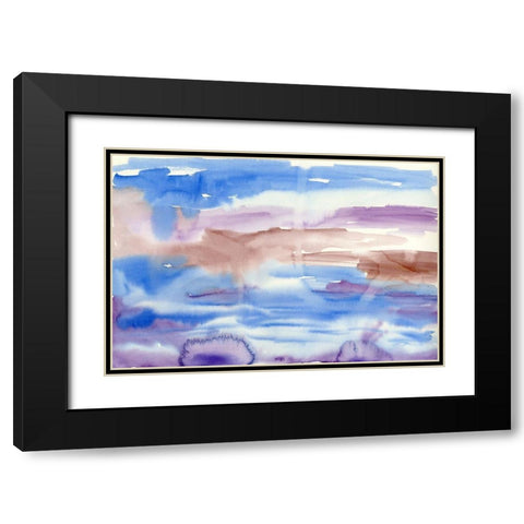 Far Away Black Modern Wood Framed Art Print with Double Matting by Ludwig, Alicia