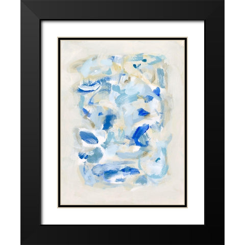 Tinted Abstract II Black Modern Wood Framed Art Print with Double Matting by Long, Christina