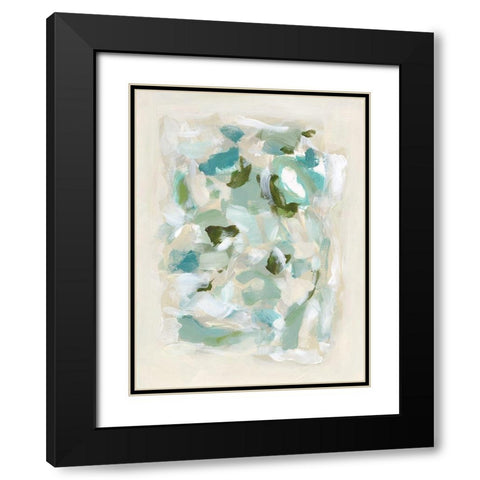 Tinted Abstract V Black Modern Wood Framed Art Print with Double Matting by Long, Christina
