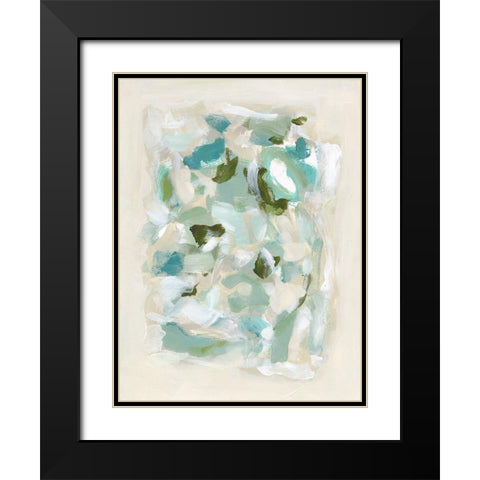 Tinted Abstract V Black Modern Wood Framed Art Print with Double Matting by Long, Christina