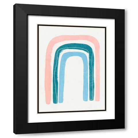 Stand Still II Black Modern Wood Framed Art Print with Double Matting by Wang, Melissa