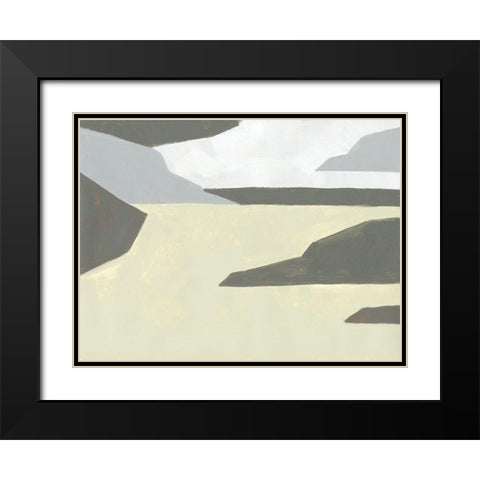 Landscape Composition III Black Modern Wood Framed Art Print with Double Matting by Green, Jacob