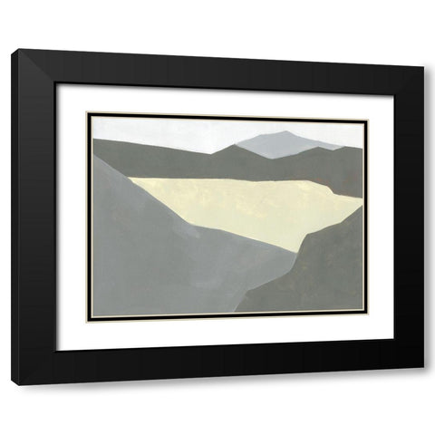 Landscape Composition IV Black Modern Wood Framed Art Print with Double Matting by Green, Jacob