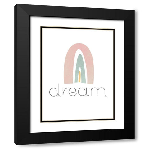 Rainbow Play IV Black Modern Wood Framed Art Print with Double Matting by Fagalde, Jarman