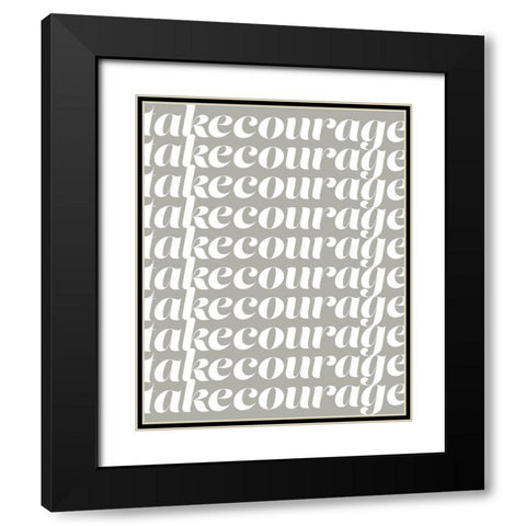 Positively IV Black Modern Wood Framed Art Print with Double Matting by Fagalde, Jarman