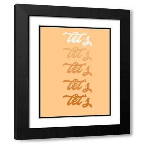 Lets Party I Black Modern Wood Framed Art Print with Double Matting by Hambly, Anna