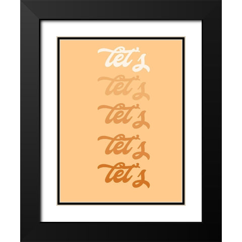 Lets Party I Black Modern Wood Framed Art Print with Double Matting by Hambly, Anna