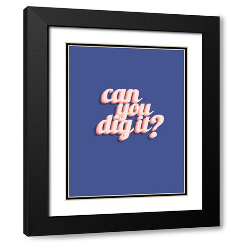 Slang I Black Modern Wood Framed Art Print with Double Matting by Hambly, Anna