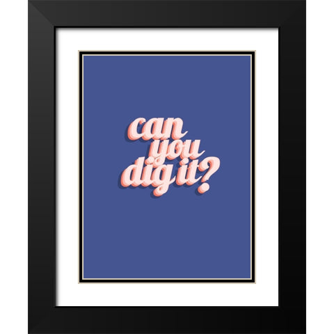 Slang I Black Modern Wood Framed Art Print with Double Matting by Hambly, Anna