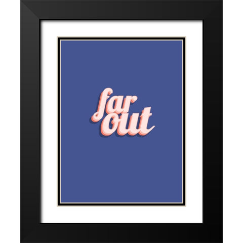 Slang II Black Modern Wood Framed Art Print with Double Matting by Hambly, Anna