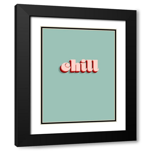 Slang IV Black Modern Wood Framed Art Print with Double Matting by Hambly, Anna