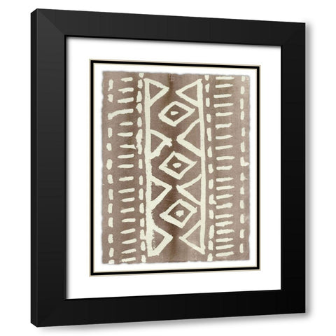 Ancestral Marks VI Black Modern Wood Framed Art Print with Double Matting by Moore, Regina