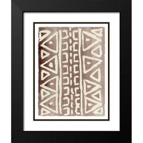 Ancestral Marks VIII Black Modern Wood Framed Art Print with Double Matting by Moore, Regina