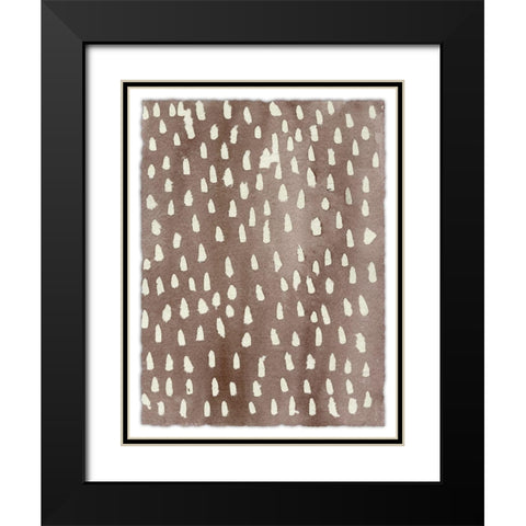 Ancestral Marks IX Black Modern Wood Framed Art Print with Double Matting by Moore, Regina