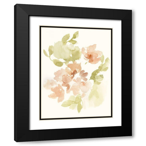The Softest Petals II Black Modern Wood Framed Art Print with Double Matting by Goldberger, Jennifer