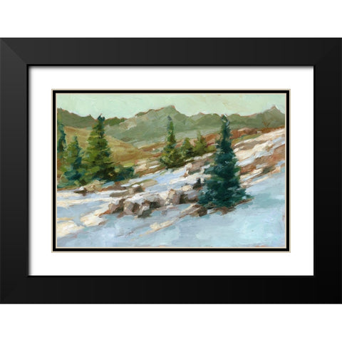 Spring Thaw II Black Modern Wood Framed Art Print with Double Matting by Harper, Ethan