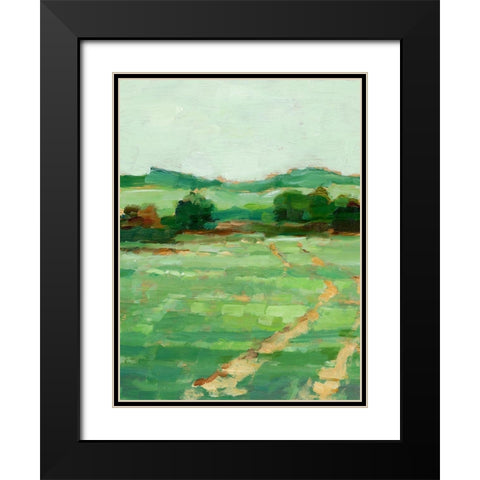 Farm Road I Black Modern Wood Framed Art Print with Double Matting by Harper, Ethan