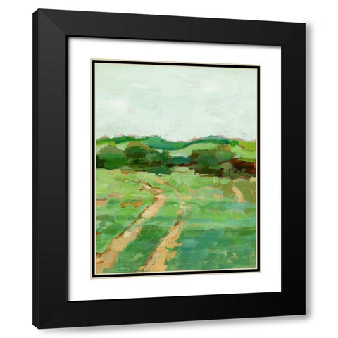 Farm Road II Black Modern Wood Framed Art Print with Double Matting by Harper, Ethan