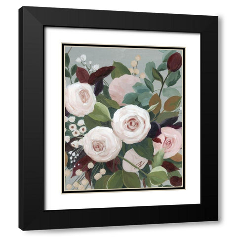 Bohemian Blooms II Black Modern Wood Framed Art Print with Double Matting by Popp, Grace