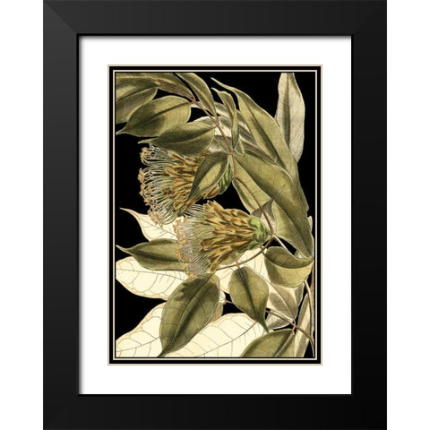 Tranquil Tropical Leaves VI Black Modern Wood Framed Art Print with Double Matting by Vision Studio