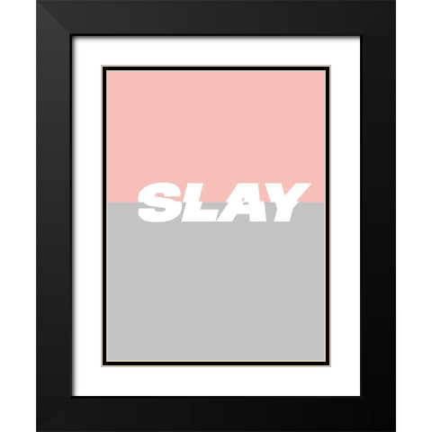 Yas I Black Modern Wood Framed Art Print with Double Matting by Hambly, Anna