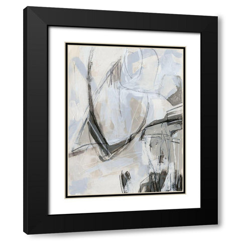Neutral Boundary I Black Modern Wood Framed Art Print with Double Matting by Vess, June Erica