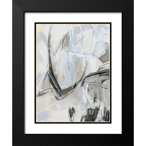 Neutral Boundary I Black Modern Wood Framed Art Print with Double Matting by Vess, June Erica