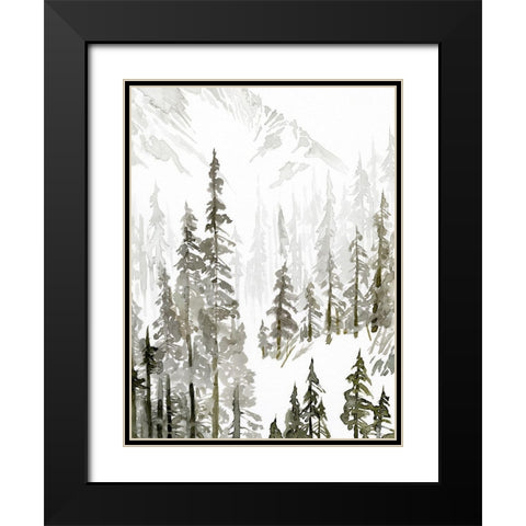 Continental Divide I Black Modern Wood Framed Art Print with Double Matting by Green, Jacob