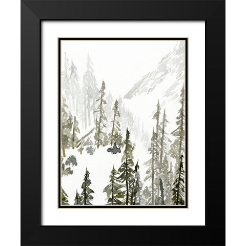 Continental Divide II Black Modern Wood Framed Art Print with Double Matting by Green, Jacob