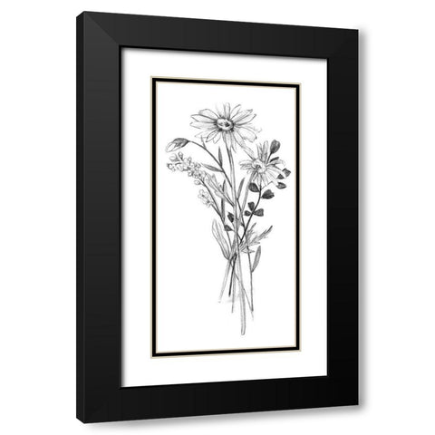 Hiding I Black Modern Wood Framed Art Print with Double Matting by Wang, Melissa