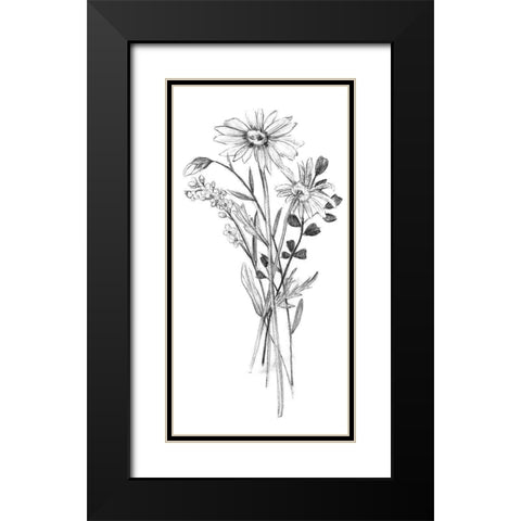 Hiding I Black Modern Wood Framed Art Print with Double Matting by Wang, Melissa