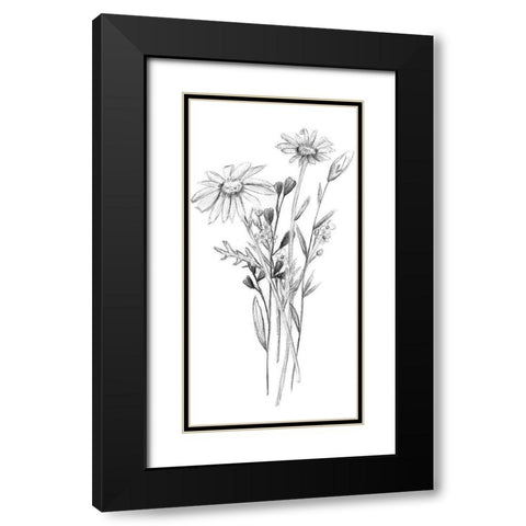 Hiding II Black Modern Wood Framed Art Print with Double Matting by Wang, Melissa