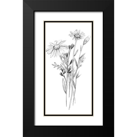 Hiding II Black Modern Wood Framed Art Print with Double Matting by Wang, Melissa