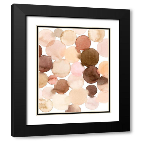 Speckled Clay I Black Modern Wood Framed Art Print with Double Matting by Popp, Grace