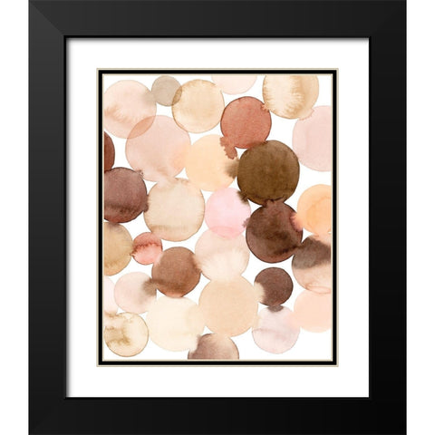 Speckled Clay I Black Modern Wood Framed Art Print with Double Matting by Popp, Grace
