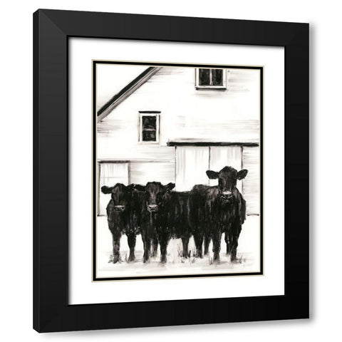 Standing Around I Black Modern Wood Framed Art Print with Double Matting by Harper, Ethan