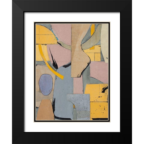 Jetsam Black Modern Wood Framed Art Print with Double Matting by Delamater, Rob