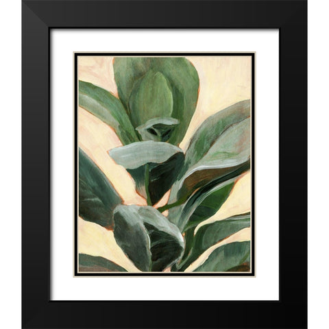 Plant Study II Black Modern Wood Framed Art Print with Double Matting by Warren, Annie