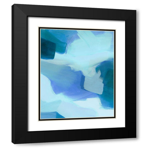 Lapis Pools I Black Modern Wood Framed Art Print with Double Matting by Popp, Grace