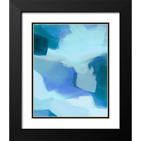 Lapis Pools I Black Modern Wood Framed Art Print with Double Matting by Popp, Grace
