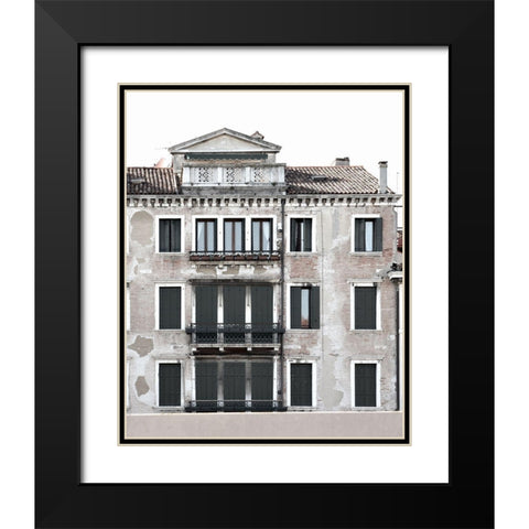 Venetian Facade Photos II Black Modern Wood Framed Art Print with Double Matting by Chandler, Sharon