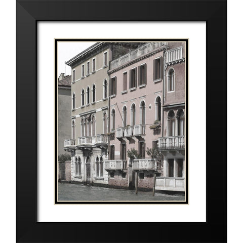 Venetian Facade Photos IV Black Modern Wood Framed Art Print with Double Matting by Chandler, Sharon