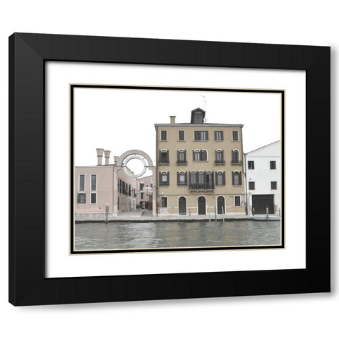 Venetian Facade Photos VII Black Modern Wood Framed Art Print with Double Matting by Chandler, Sharon