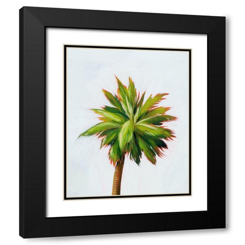Palm Glow II Black Modern Wood Framed Art Print with Double Matting by Popp, Grace