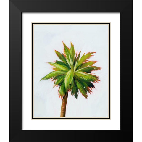 Palm Glow II Black Modern Wood Framed Art Print with Double Matting by Popp, Grace