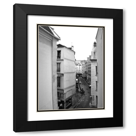 Parisian Stroll II Black Modern Wood Framed Art Print with Double Matting by Chandler, Sharon