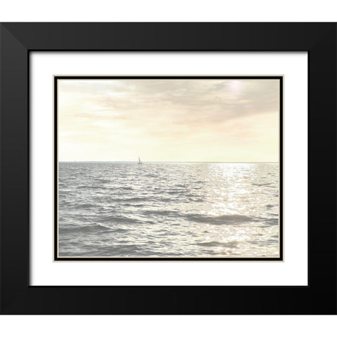 Uncharted I Black Modern Wood Framed Art Print with Double Matting by Chandler, Sharon