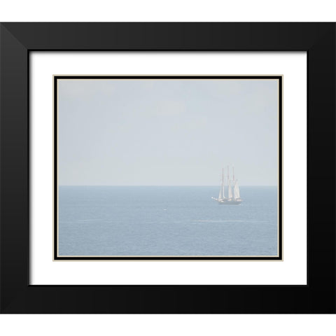 Uncharted IV Black Modern Wood Framed Art Print with Double Matting by Chandler, Sharon