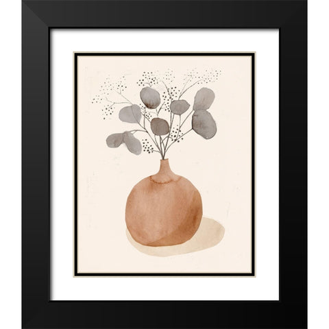 La Planta I Black Modern Wood Framed Art Print with Double Matting by Barnes, Victoria